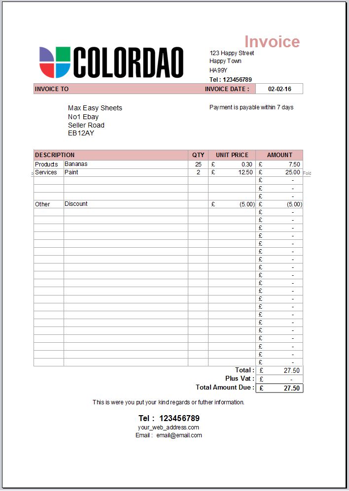 invoice receipt quote invoice template invoice generator